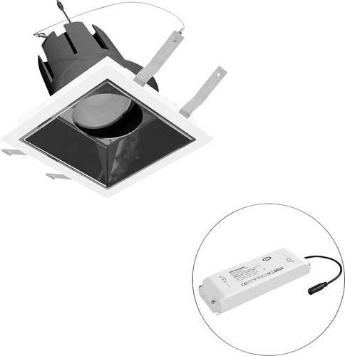 EVN LED-Deckenstrahler F03R11SM3840L55P in Weiß, quadratisch und modern, verstellbar - Bild 1