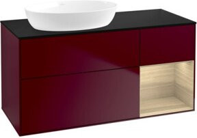 V&B Finion Waschtischunterschrank mit Wandbeleuchtung und Ablagefläche, Breite: 120 cm, Tiefe: 50,1 cm, Höhe: 50,1 cm - Bild 1