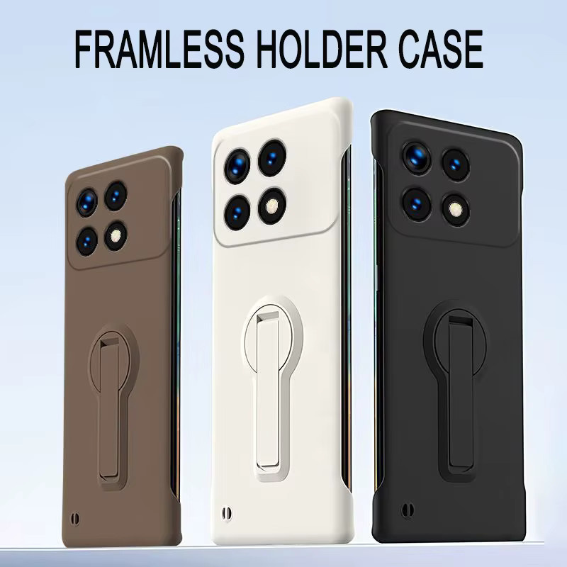 Xiaomi Handyhülle mit Drehständer aus hartem PC für Poco X7 X6 F7 Ultra F6 F5 M6 Pro F3 in Lila - Bild 3