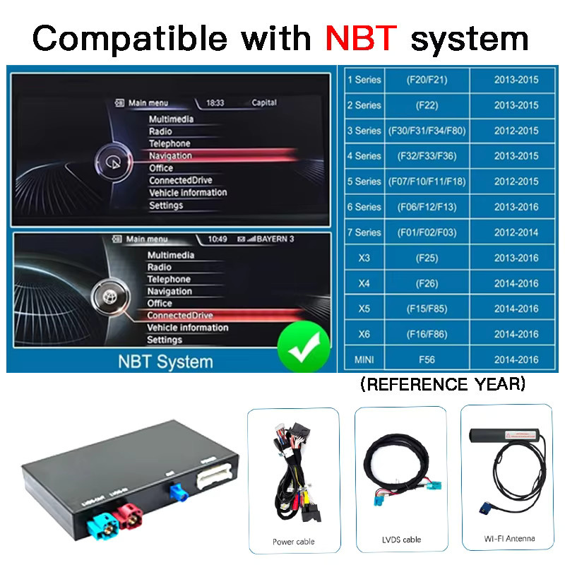 CARABC Wireless CarPlay Modul für BMW NBT System und MINI in Schwarz - Bild 5