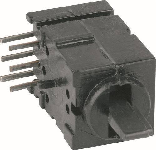 Mentor 1847.1032 Kippschalter Schwarz 60V 0.5A IP50 rastend 2-polig - Bild 1