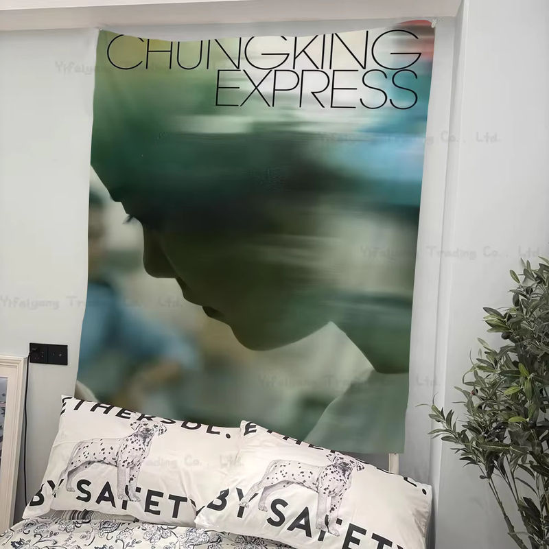 Bohemian Wandteppich im Mandala-Design mit Wong Kar Wai Filmprint als dekorativer Wandbehang - Bild 2