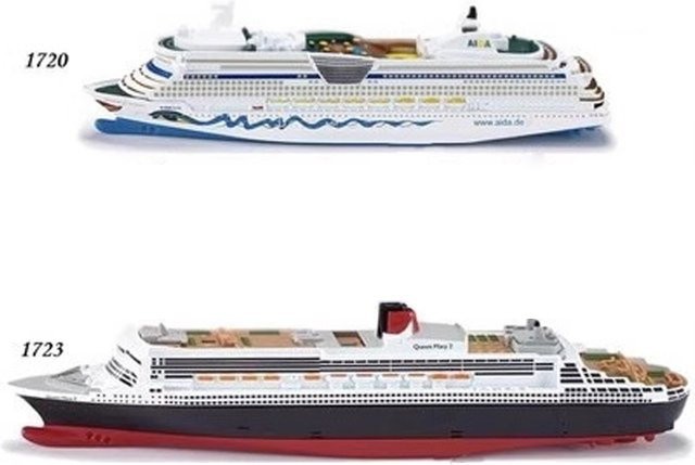 Siku Kreuzfahrtschiff-Serienmodell, 1:1400 Maßstab, Metall, Kunststoff - Bild 1