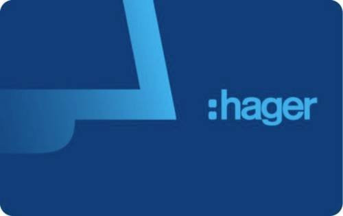 Hager RTH303X Kartenleser-Karte in Blau - Bild 1