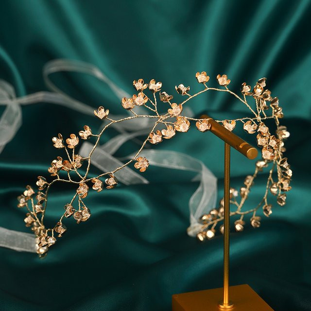 Miallo Haarkranz, Goldener Blumenzweig, Damen - Bild 1