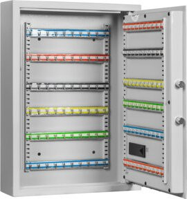 Eichner Schlüsselschrank mit Elektronikschloss in Grau, B/T/H: 63 x 46 x 19 cm - Bild 1