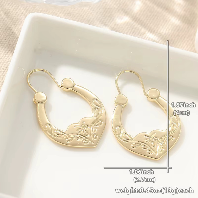 Ohrringe Herz, Gold, Damen - Bild 2
