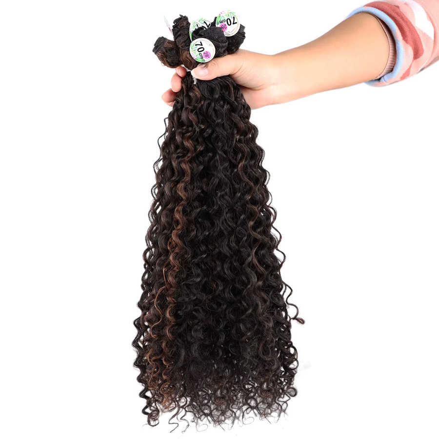 Booming Hair Wasserwellen-Haarverlängerung, synthetisch, Damen - Bild 3
