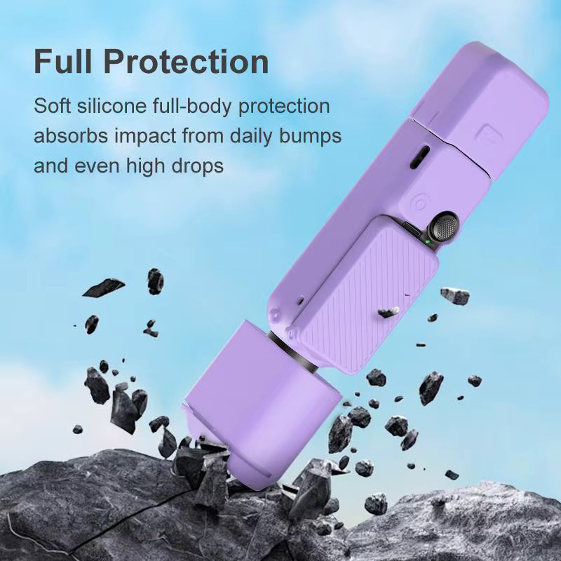 PULUZ 6 in 1 Silikon Schutzhülle für DJI OSMO Pocket 3 mit Abdeckung für Objektiv, Griff, Bildschirm und Mikrofon - Bild 3