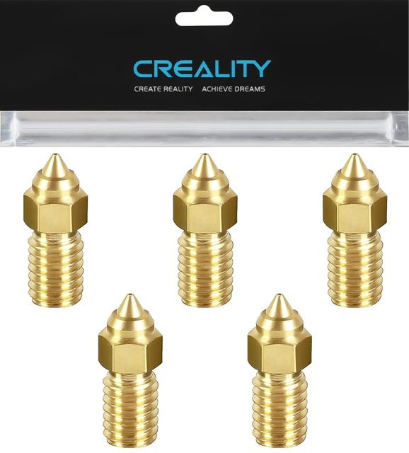 Creality Hochgeschwindigkeits-Messingdüsen für Ender 3 V3 SE, Ender 5 S1 und Ender 7 3D-Drucker, Farbe: Gold - Bild 1