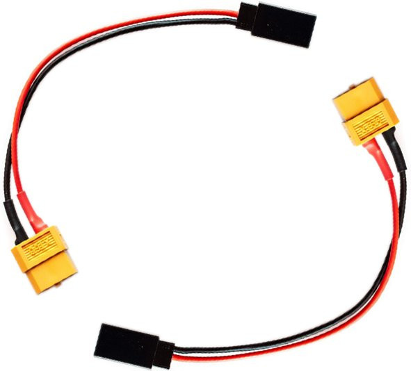 2 Stück Futaba RX auf XT60 Adapter Ladekabel mit 22AWG Blei Draht, Länge: 15 cm oder 30 cm, für ISDT Ladegeräte - Bild 1