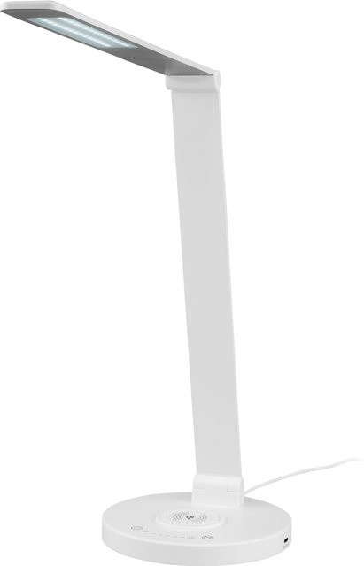 LIVARNO HOME LED Tischleuchte mit induktivem Laden und Dimmer in Weiß - Bild 1