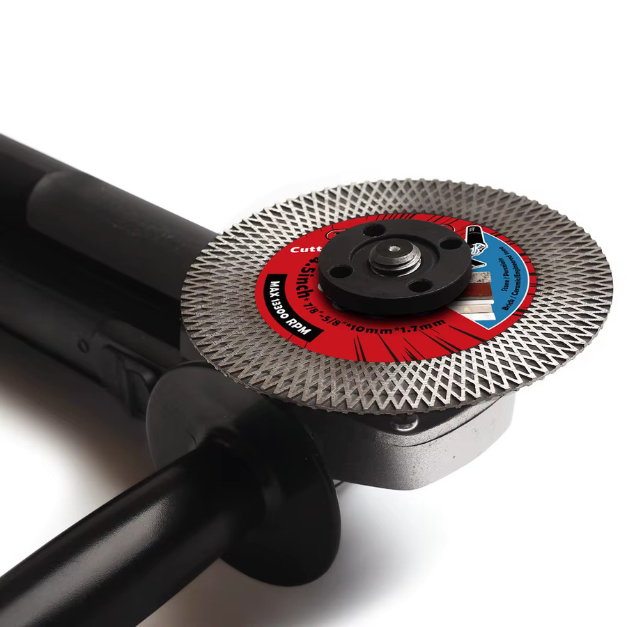 Casaverde Diamant-Trennscheibe Turbo für Fliesen, Porzellan, Keramik, Granit und Marmor, Farbe: Silber, Durchmesser: 115 mm bis 125 mm - Bild 3