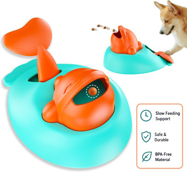 Holapet Hundespielzeug Leckerli-Spender, Walform, Interaktives IQ-Puzzle - Bild 1