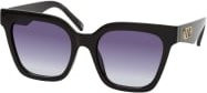 Le Specs LSP2352202 Sonnenbrille, Quadratisch, Vollrand, Kunststoff, Damen, Schwarz Grau - Bild 1