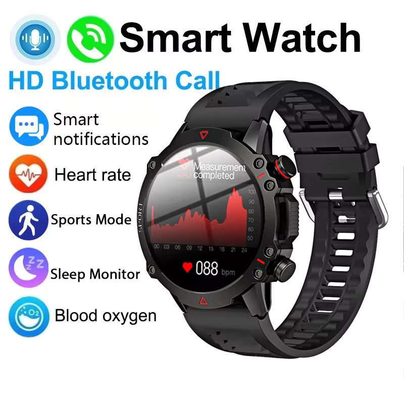 GEJIAN Sport- und Gesundheits-Smartwatch in Silber mit 1,53-Zoll-HD-Bildschirm, Herzfrequenzüberwachung, Bluetooth-Anruffunktion, GPS und IP67 Wasserdichtigkeit - Bild 4