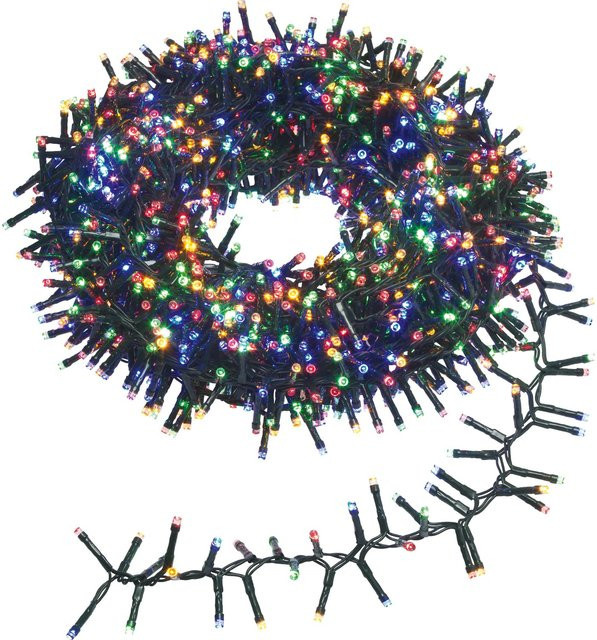 Mehrfarbige LED-Lichterkette RGB für Weihnachten und Außenbereich, 22 m - Bild 1