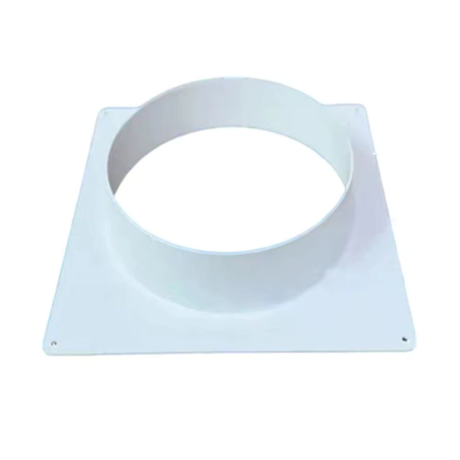 Gerader Entlüftungskanal Verbinder aus Kunststoff in Weiß für die einfache Installation von Luftauslass-Adapter und Flansch-Rohrleitungen - Bild 4