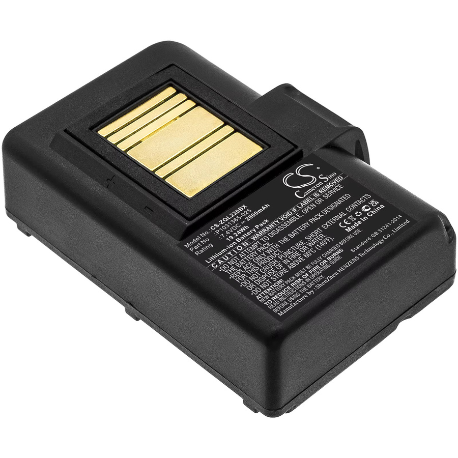 Beltrona Li-Ionen-Akku 7,4 V 2600 mAh Schwarz für Zebra QLN220, QLN320, ZQ510, ZQ520, ZQ500, ZR628, ZR638, ZQ610, ZQ620, ZQ610HC, ZQ620HC - Bild 1