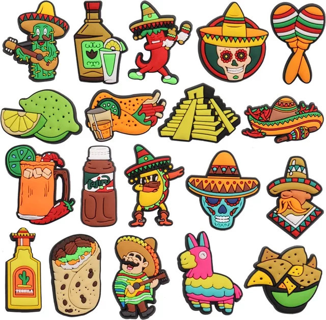 Happye&TiTi Charms, Zitrone, Taco, Mexiko, Pfeffer, Nacho, Unisex - Bild 1