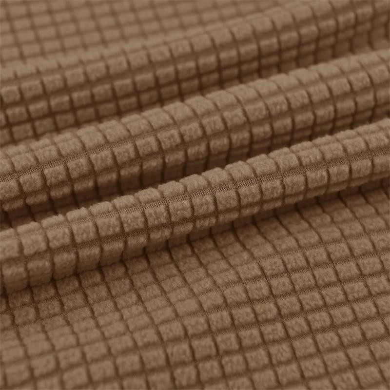 Wohnmobil Essecke Kissenbezüge aus Jacquard Stretch, 1 Set Waschbare Sitzbezüge für Zweisitzer Camper und Auto-Sitzbänke, Braun - Bild 2