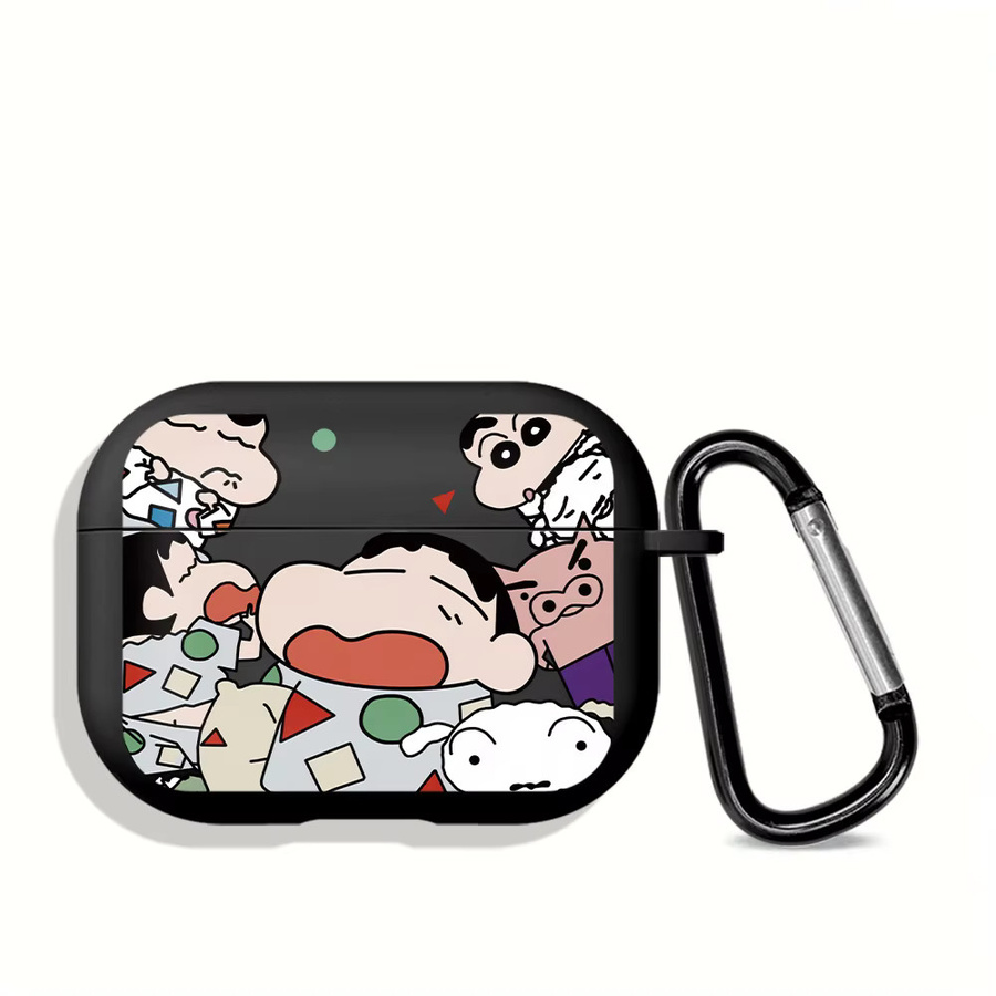 Cartoon Crayons Shinchan Kopfhörerhülle für Apple AirPods Pro 1 2 3 und AirPods 4, Mehrfarbig - Bild 5