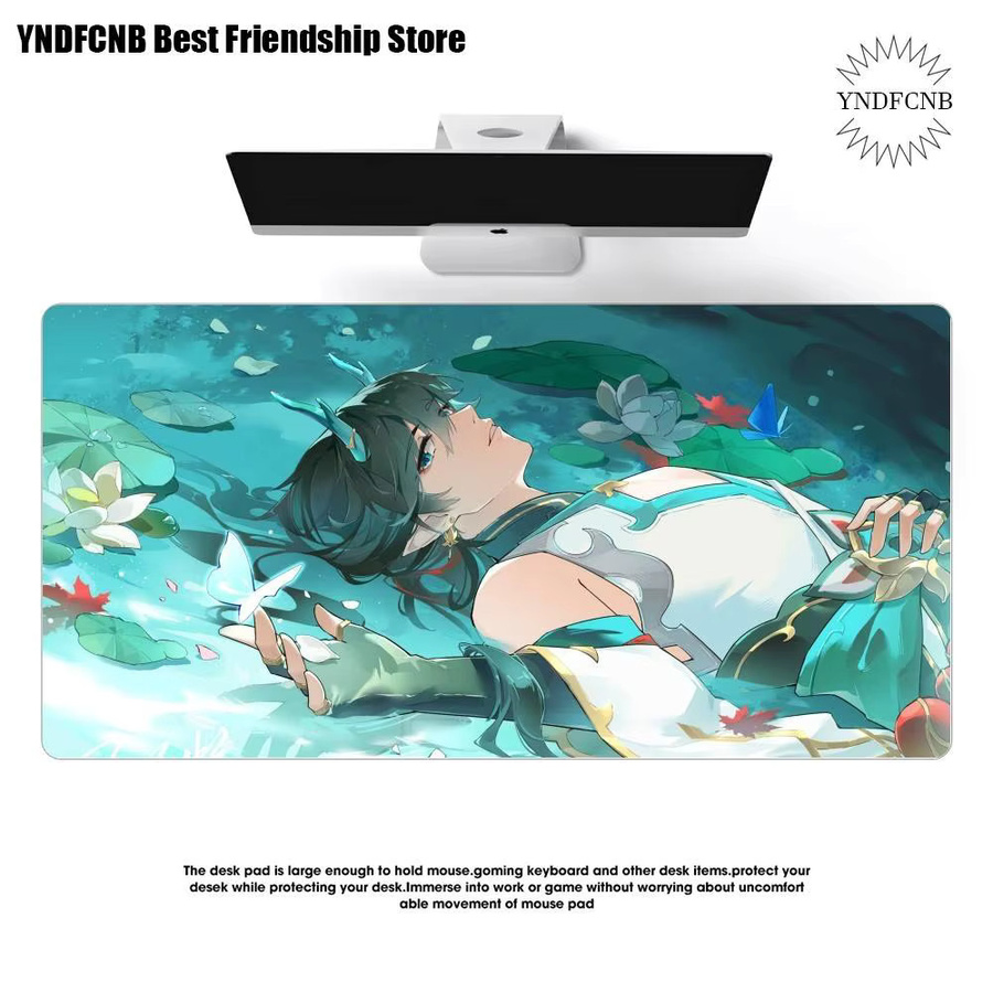 Dan Heng Anime Honkai Star Rail Mauspad XXL Multicolor rutschfest für Gaming und Büro - Bild 5