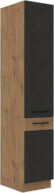 Vigo Hochschrank Lancelot Matera in Eiche und Grau mit 40 cm Breite - Bild 1