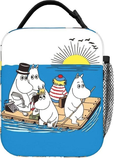 Moomins Isolierte Lunchtasche Herbst Motiv, Mehrfarbige Kühltasche für Essensbehälter und Brotdosen - Bild 1