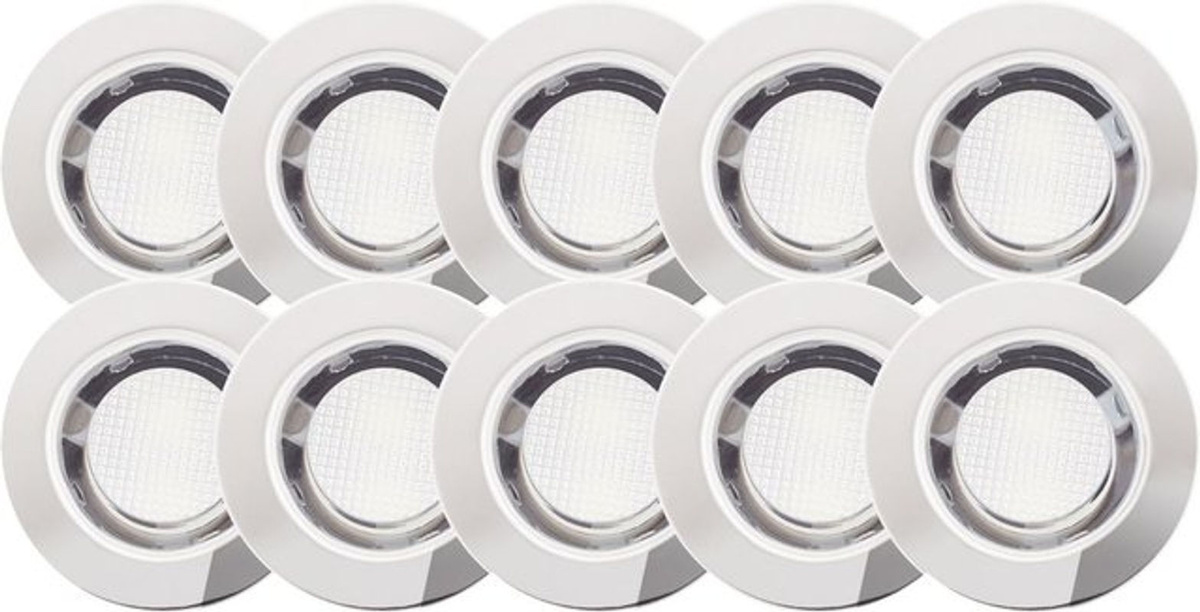 Brilliant Cosa 30 LED-Einbauleuchten 10er Set aus Edelstahl in Silber, IP44 spritzwassergeschützt für Innen- und Außenbereich - Bild 2