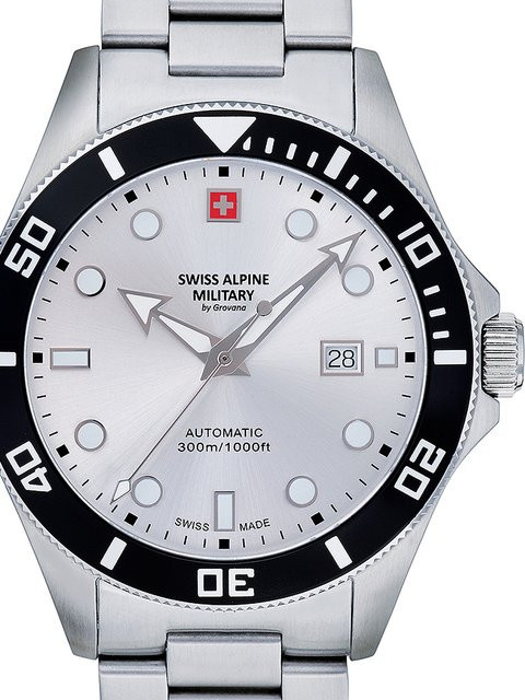 Swiss Alpine Military Diver Automatik, Edelstahl, 44 mm, Herren - Bild 1