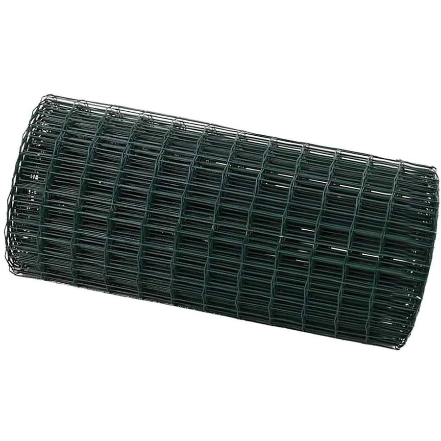 vidaXL Eurozaun Grün aus PVC-beschichtetem Eisen, Höhe: 40 cm, Länge: 10 m - Bild 2