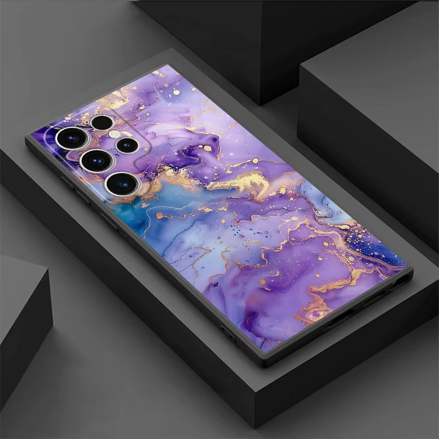 Handyhülle mit Marmormuster für Samsung Galaxy S24 S25 S23 S22 S21 S20 Ultra und FE Modelle - Bild 2