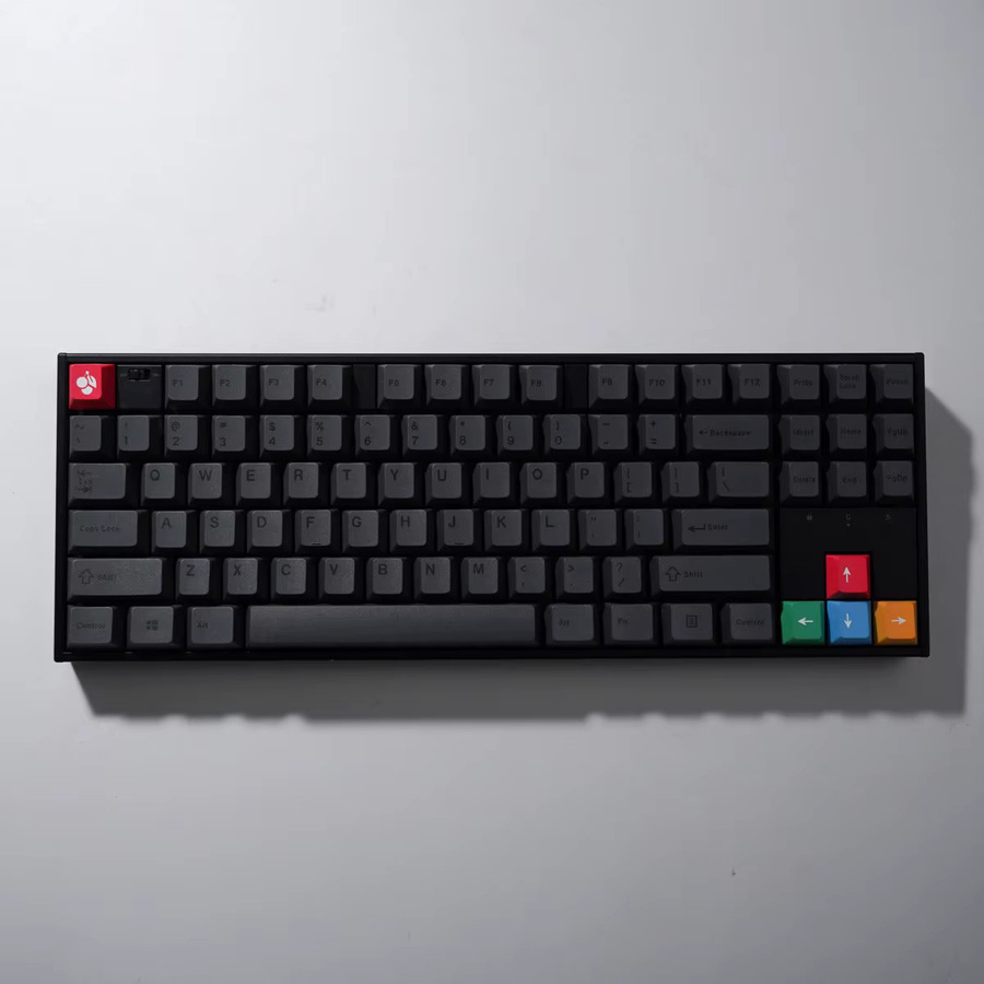 Venit Keys Tastenkappen im Cherry-Profil in Grau mit japanisch-englischem Design aus Dye-Sub PBT für mechanische MX-Tastaturen - Bild 2