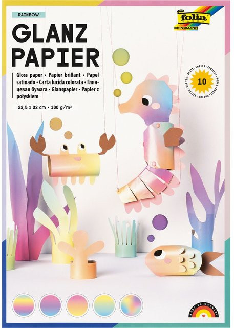 Glanzpapier Rainbow in Multicolor - Bild 1