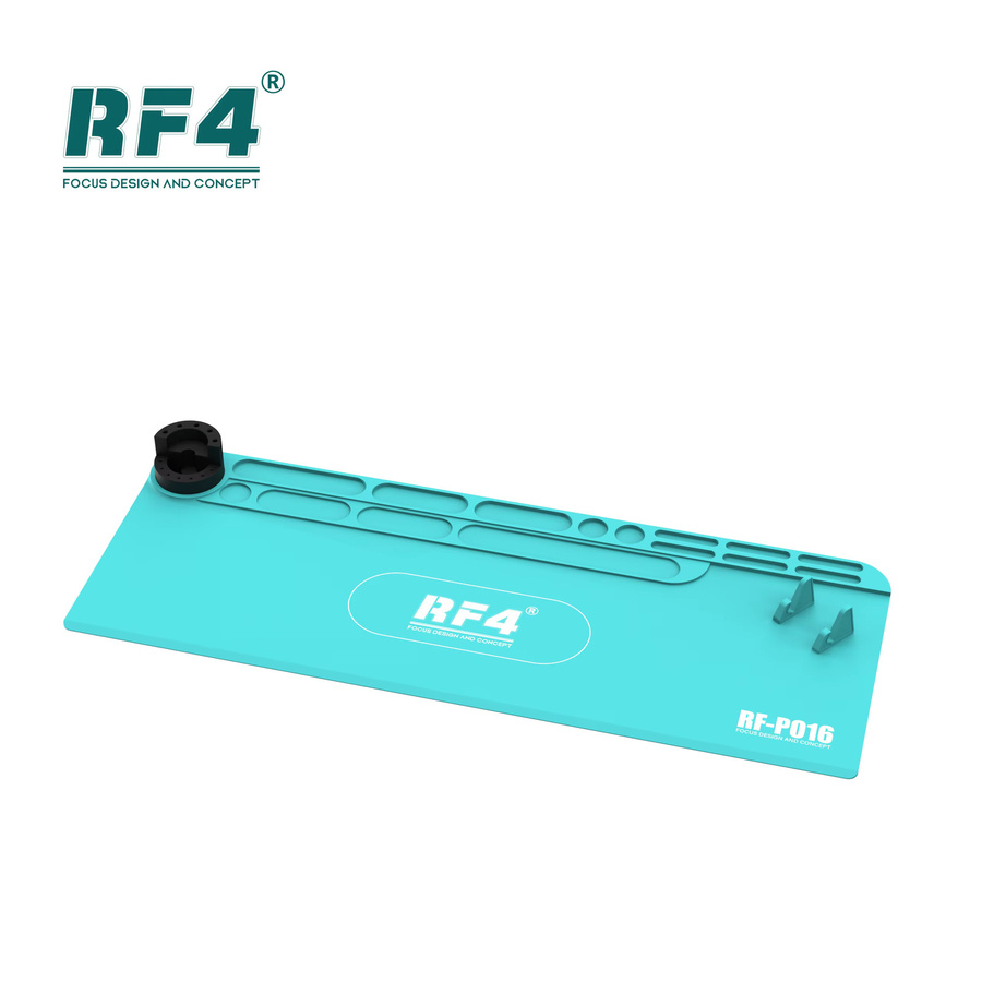 RF4 Hitzebeständiges Silikon Isolierpad für Lötstationen und Elektronikreparaturen, Farbe: Türkis, B/T: 80 x 30 cm - Bild 1