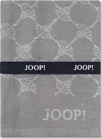 2er Set Geschirrtücher JOOP! CUISINE CORNFLOWER in Platin mit modernem Grafikdesign und hoher Saugfähigkeit - Bild 1