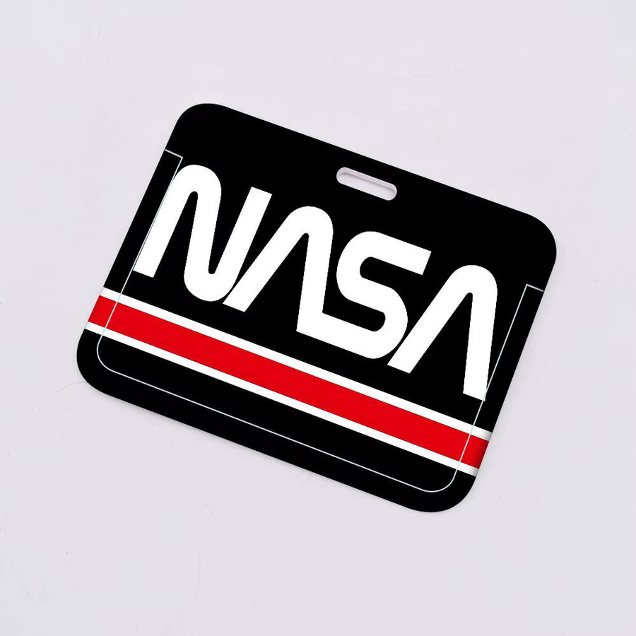 N-NASA-A Kartenhalter für Firmenmitarbeiter-Ausweise und ID-Karten aus Kunststoff in Schwarz - Bild 4