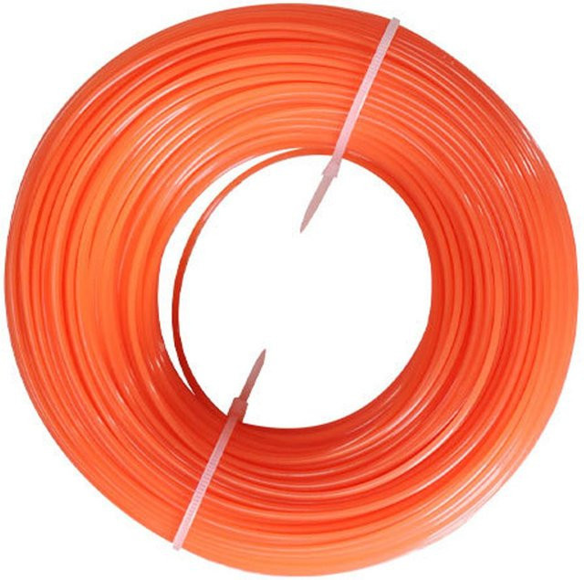 Professionelle runde Nylon-Rasentrimmerleine in Orange, 100 m Länge, erhältlich in 1,6 mm, 2,0 mm oder 2,4 mm für die Rasenpflege - Bild 1