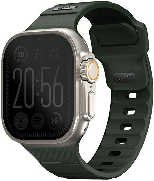UNIQ Uhrenarmband FKM Kautschuk, dunkelgrün/moosgrün, Unisex - Bild 1