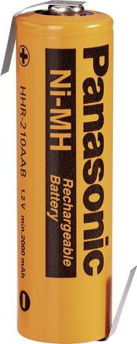 Panasonic AA 2080 LF-Z Spezial-Akku Mignon AA mit Z-Lötfahne NiMH 1.2V 2000 mAh in Gelb - Bild 1