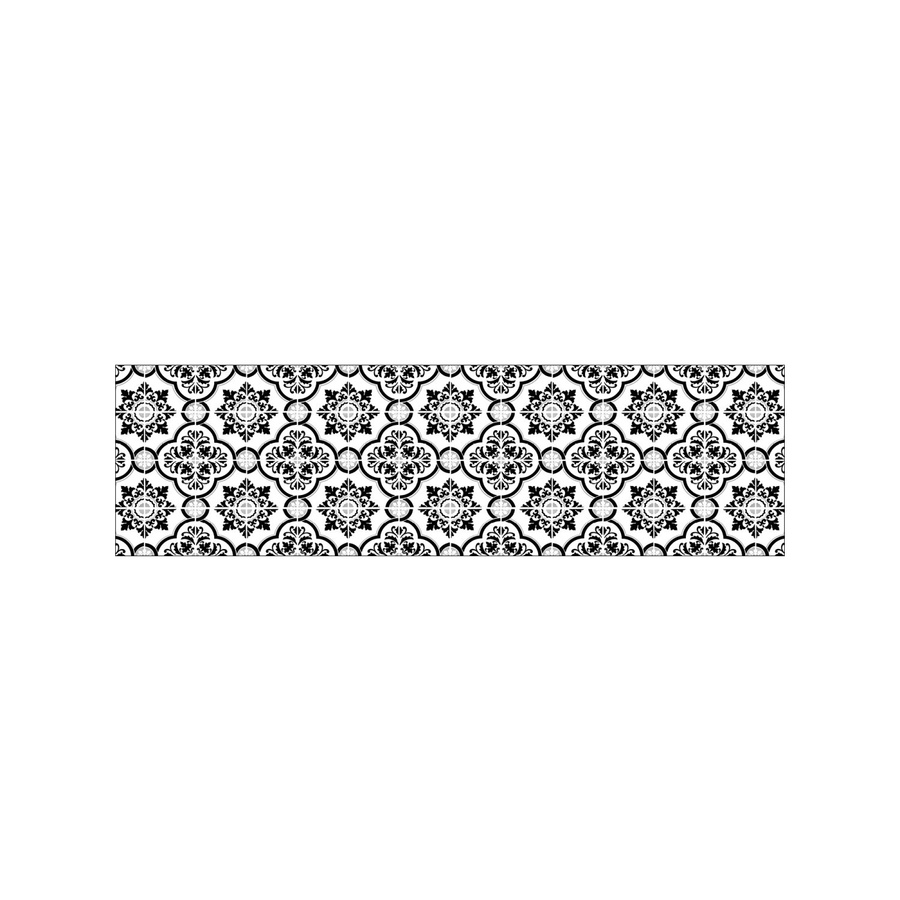 MySpotti Küchenrückwand Profix Cucina Elena in Fliesenoptik Schwarz-Weiß mit Aluminiumprofil B: 60 cm, H: 210 cm - Bild 2