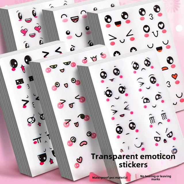 Bunte Cartoon-Emoticon-Aufkleber für Scrapbooking und DIY-Dekorationen - Bild 1