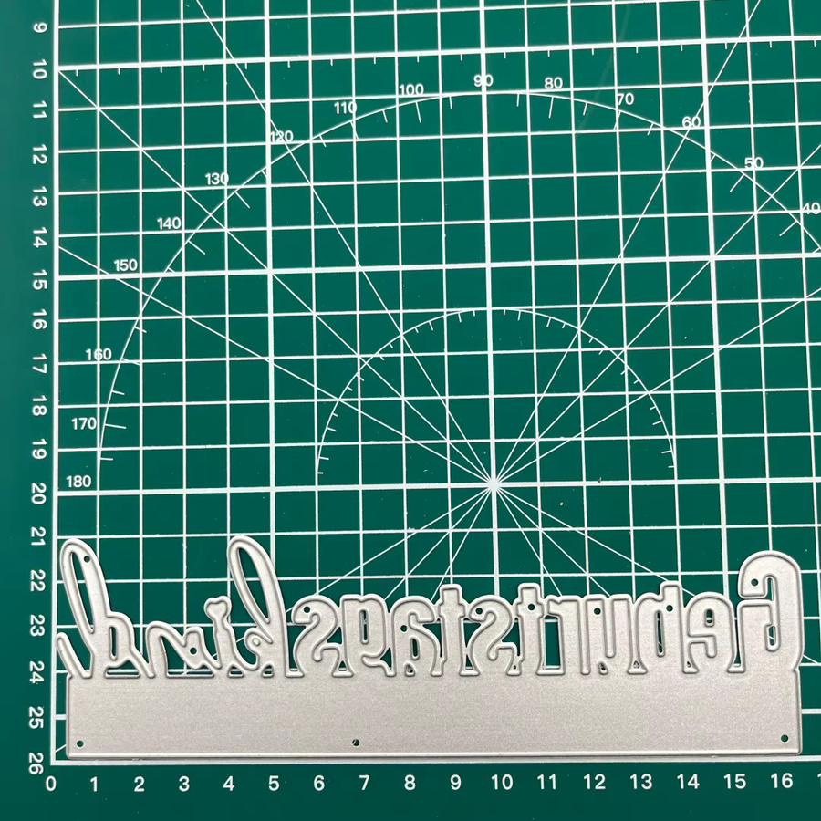 Metall-Stanzformen Geburtstagskind Schriftart in Silber für Scrapbooking und Papierhandwerk - Bild 5