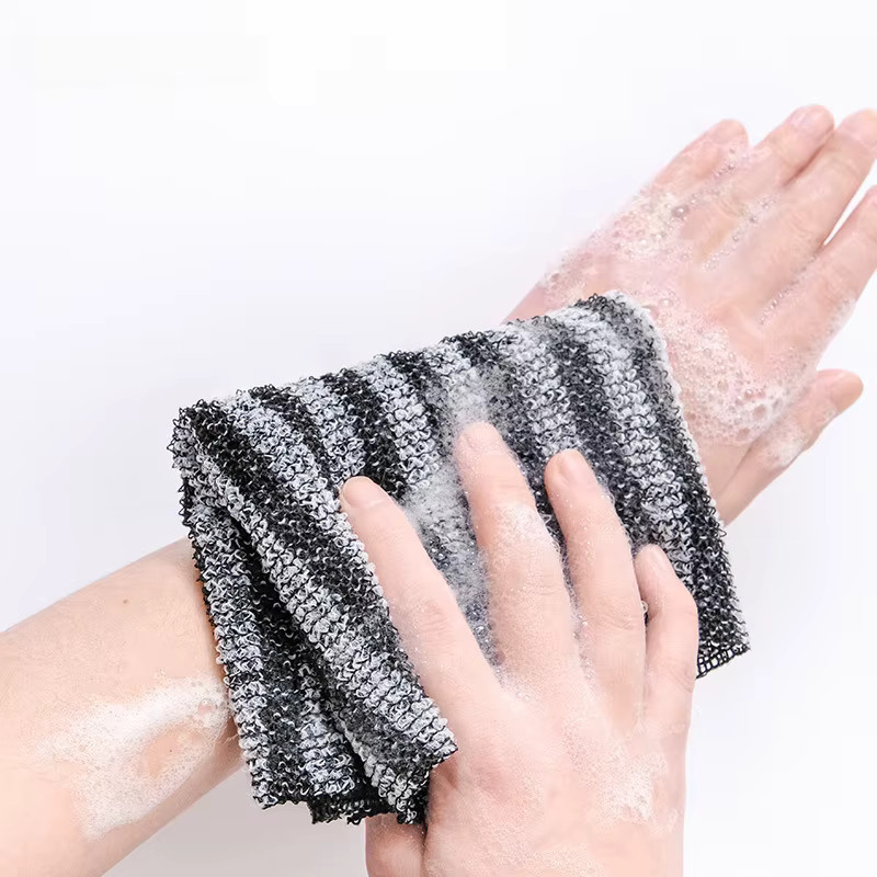 Japanischer Peeling-Waschlappen aus Nylon, Körper-Peeling-Schwamm, Unisex - Bild 2