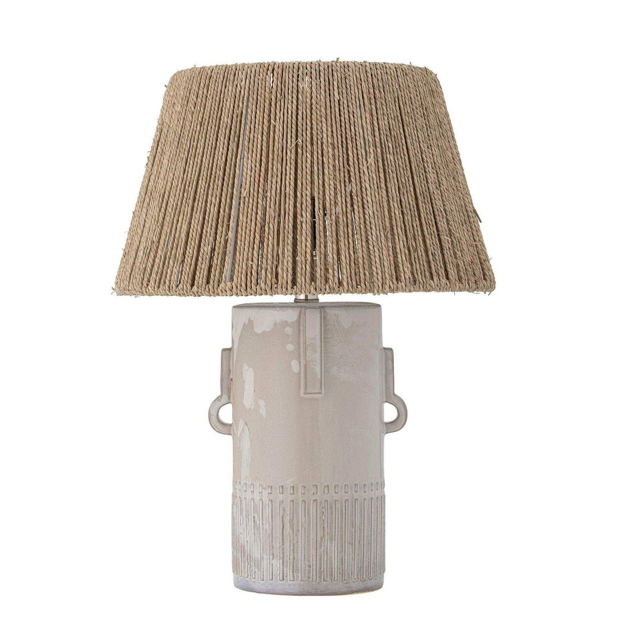 Bloomingville Rama Tischlampe aus weißem Steingut im Boho-Stil, Höhe: 40,5 cm, Durchmesser: 16,5 cm - Bild 1