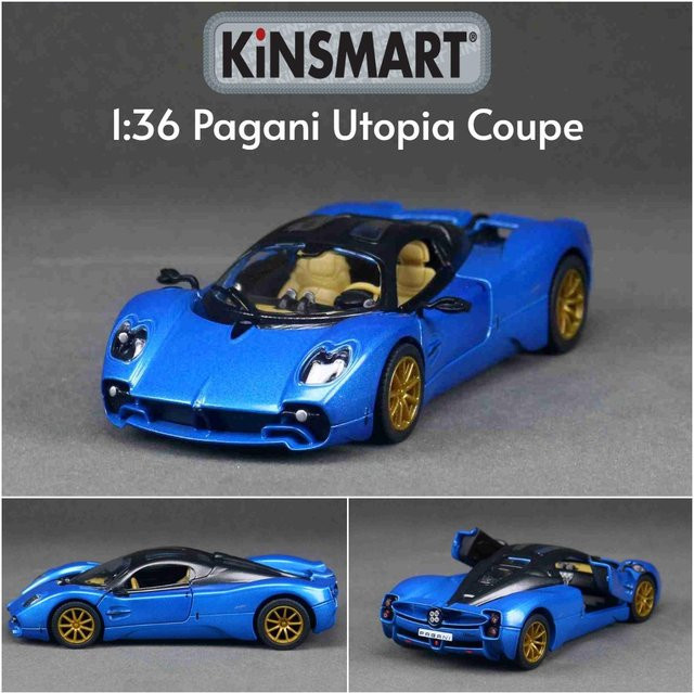 Kinsmart Pagani Utopia Coupe Super Sport, Spielzeugauto, 1:36, Blau - Bild 1