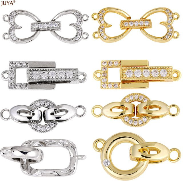 JUYA Stecker, Gold Silber Überzogen, CZ, Unisex - Bild 1