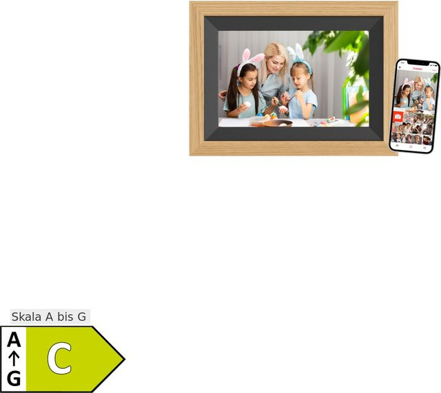 Digitaler Bilderrahmen BRAUN DigiFrame 10B WiFi in Buche - Bild 1