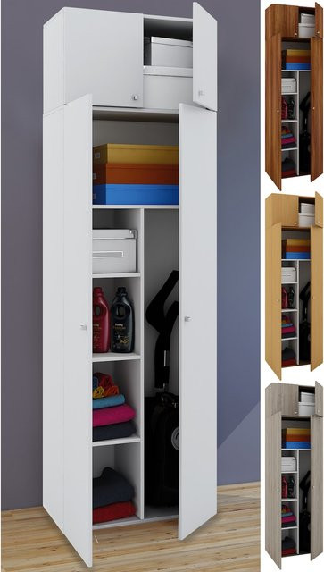 VCM Besenschrank Vandol Mehrzweckschrank mit 6 Fächern und zwei Türen, B/T/H: 70 x 40 x 238 cm - Bild 1